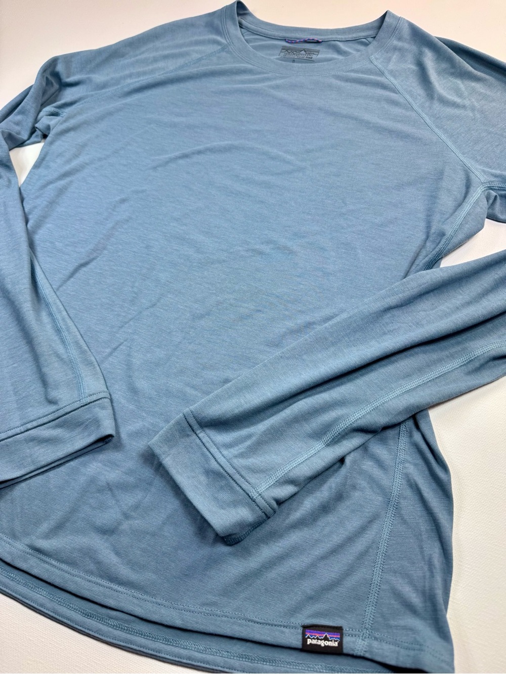 Patagonia Women’s Capilene Cool Trail Long Sleeve Curved Hem Tee Shirt Top Large